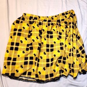 Hufflepuff Plaid Skirt